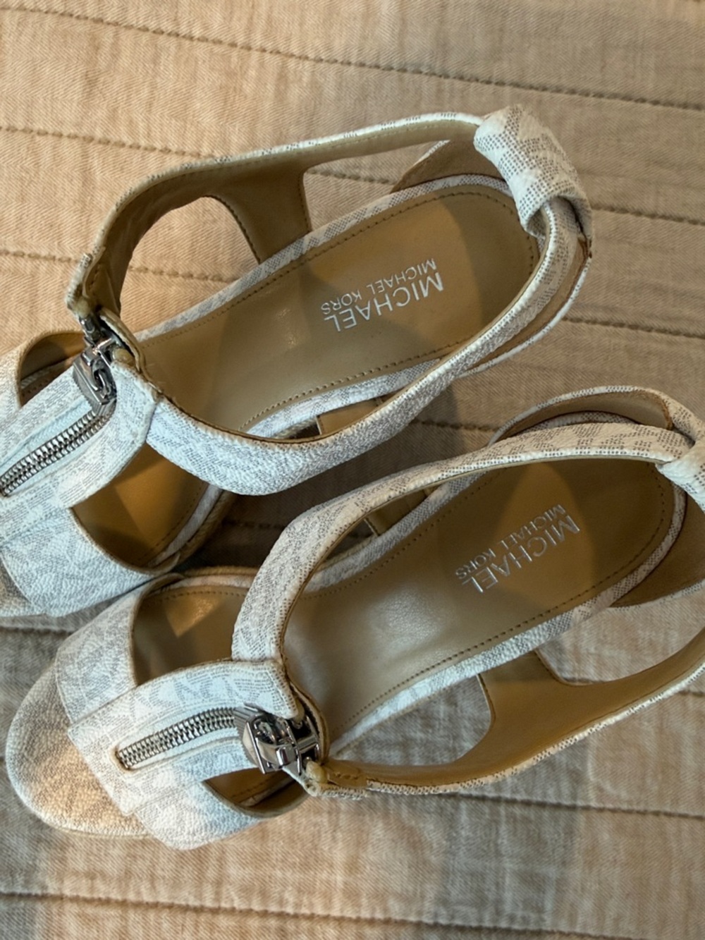 Michael Kors Women's Berkley Espadrille Mid Wedge Sandals - Picture 2 of 4